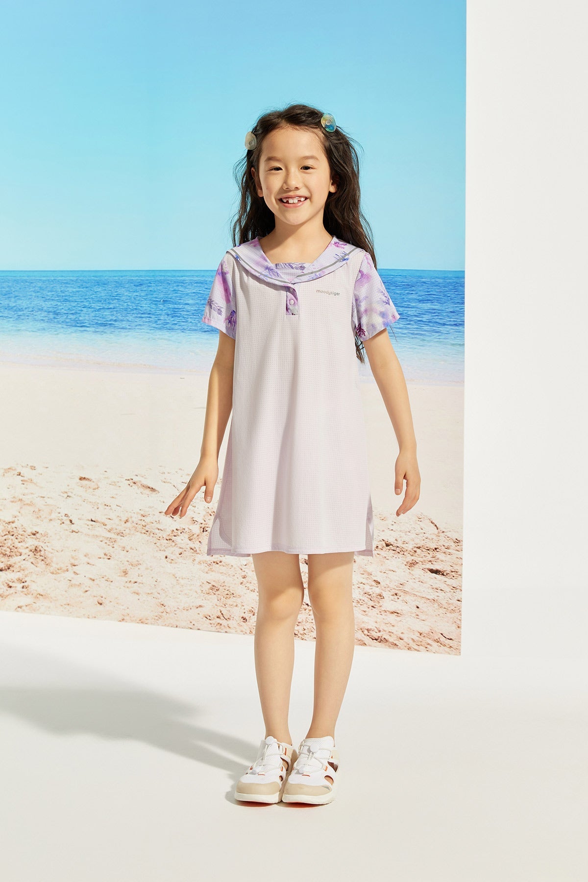 Sailor Collar Dress **Light Wistaria**